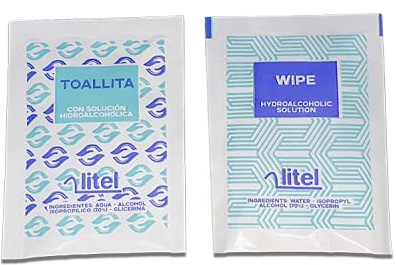TOALLITA HIGIENIZANTE INDIVIDUAL. ESTUCHE 500 UNIDADES - LITEL
