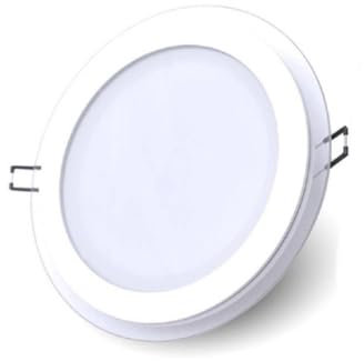 OISE ART STORE Trade Shop - Pannello LED Slim Incasso Bordo in Vetro 6w Cct Tre Colorazioni di Luce P75e-t3c
