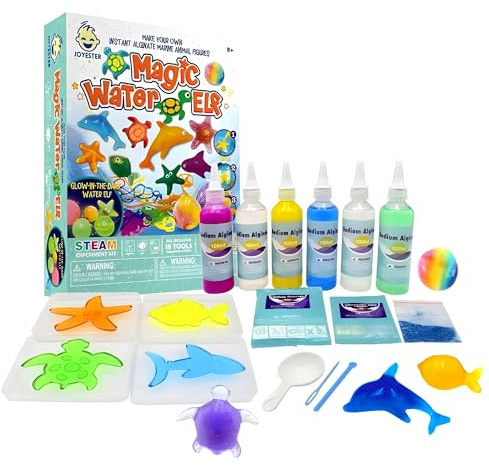 Hover-Pro Magic Water Elf Set – 18-Piece DIY Ocean Adventure Kit for Kids | Creative Marine Moulds, Colourful Magic Water, Gel Powder & Tools | Make 10+ Sea Creature Designs