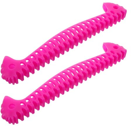 ORFOFE 2 Stück Pack Elastische Schlittschuhschoner für Eiskunstlauf und Eishockey Dehnbare Kufenschoner Weiche Schutzhüllen für Erwachsene Leicht und Flexibel