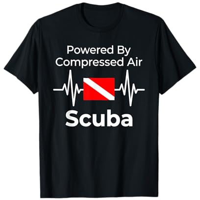 Alimentato da Aria compressa Ara Flag Immersione Maglietta