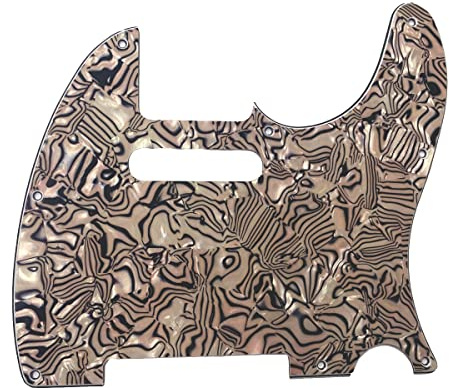 KAISH 8 hål Tele stil Pickguard TL gitarr plektrum skydd repplatta för tele/telecaster brons skal