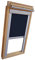 Verdunkelungsrollo Rollo für VELUX Dachfenster TYP GGL/GPL/GGU/GPU - PK06 - Farbe dunkelblau - mit Aluminium Seitenschienen - KLICK Montage