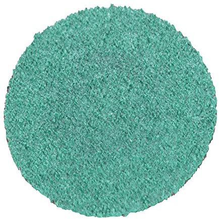 3M Green Corps Roloc Disc 36527, 80+ Grit, 2 in, Pack of 25 Heavy Duty, Quick Change Discs for Grinding, Coating Removal, Fast Cutting