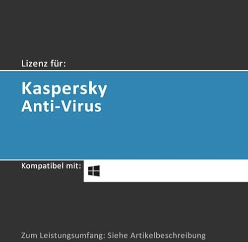 Lizenz für Kaspersky Anti-Virus Standard | 2026 | 5 Geräte | 2 Jahre | Vollversion | Windows PC/Laptop/Tablet | Lizenzcode per Post (FFP) von softwareGO