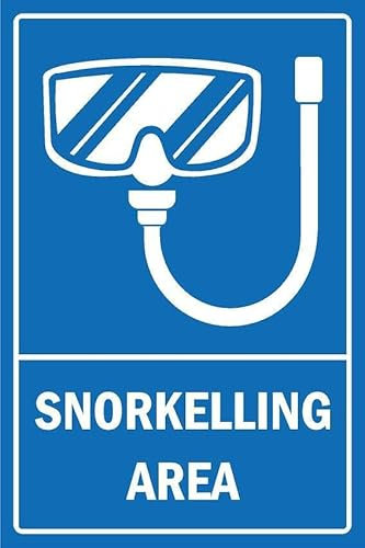 Snorkelling area, informational sign - 3mm Aluminium sign (200mm x 150mm)