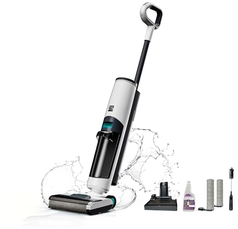 Kenmore HF5010 AquaLite 3-in-1 Cordless Wet Dry Vacuum Hard Floor Cleaner with Automatic Air-Drying, 35mins Runtime & One Edge Self-Cleaning Mop for Multi-Surface and Messes