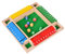 EACHHAHA Shut The Box -4-Spieler-Klassisches, klappbrett Spiel, würfelspiel, holzspiele（Bunt）