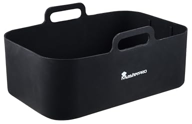 MasterPRO FOODIES COLLECTION - Vassoio rettangolare in silicone per friggitrice ad aria da 12,7 x 19,5 x 7+2 cm - Superficie antiaderente - Distribuzione uniforme del calore - Facile da pulire