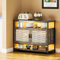 Lvifur Sideboard mit Schubladen und Große Speicherkapazität,Kommode Wohnzimmer mit LED-Licht,Buffetschrank Sideboard mit USB-Aufladung,100 x 40 x 80 cm