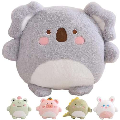Kekeso Oreiller en peluche koala – Joli oreiller en peluche pour enfants, cadeau câlin pour garçons et filles