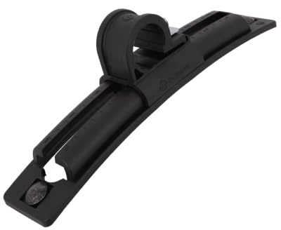 DOMAR Support de fixation réglable en plastique robuste pour garde-boue de remorque 360 mm de longueur diamètre de serrage 42 mm montage stable véhicule utilitaire et camion
