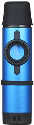 TARSHYRY Regntrumma, Otamaton Trumma Träblåsnings Instrument Musikinstrument Aluminiumlegering Kazoo för Nybörjare Silver (Blå)