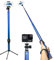BMZX Extra lang 3 Meter Bluetooth Selfie Stick Stativ, Erweiterbar Monopod Wireless Selfie-Stange Stab 180°Rotation handy stativ mit Bluetooth-Fernauslöse für iPhone Android Samsung Smartphones (blau)
