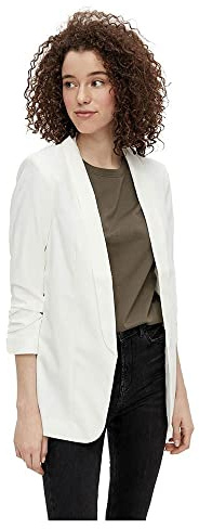 PIECES Damen Pcboss Noos 3/4 Blazer, Cloud Dancer,S