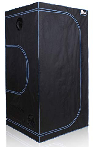 yourGEAR Growzelt Plantsville in 8 Größen - Grow Indoor Box, Zuchtzelt, Gewächshaus, Schrank zur Pflanzenzucht - 100 x 100 x 200 cm