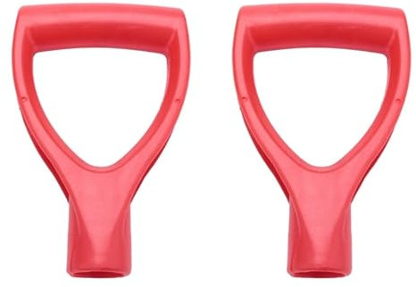 2 X Plastic Scoop Poly D-Grip Handle Lawn Farm Garden Snow Removal Spade Fork Shovel