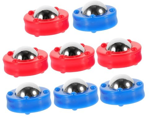 TOYANDONA 8 Stück Tisch-Shuffleboard Fußballspiel Mini-Curling-Spiel Mini-Bowlingspiel Shuffleboard-Pucks Dis tischfussballtisch Foosball Ausrüstung für Brettspiele Gleitkugeln Stahl