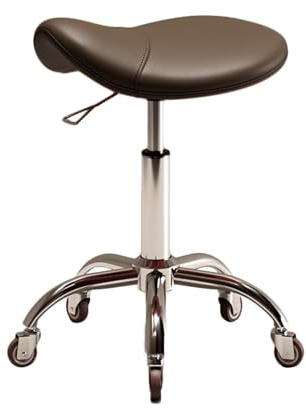 Sadelpall Kraftig, Rullande Snurrpall Med Tjock Vaddering, Justerbar Höjd 40-58cm, For Massagesalong Hemma, Belastning 440LBS(Color2)