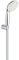 GROHE Tempesta 100 - Handbrause ( 2 Strahlarten, Antikalk System, inkl. Handbrausenhalter), chrom, 27799001
