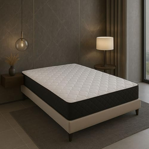 Rêve de Nuit Matelas 140x190 Latex 80 Kg + Aertech 35 Kg - 20 CM - Soutien Equilibré + Protège Matelas Offert