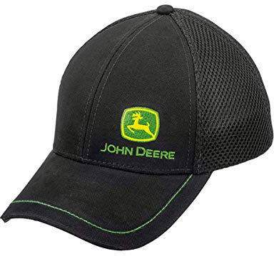 John Deere Casquette en maille noire