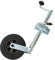 KATSU Stützrad Anhänger 200 mm x 50 mm 100kg für PKW Anhänger Wohnwagen Kupplungen, aus verzinktem Stahl mit Klemme 161803