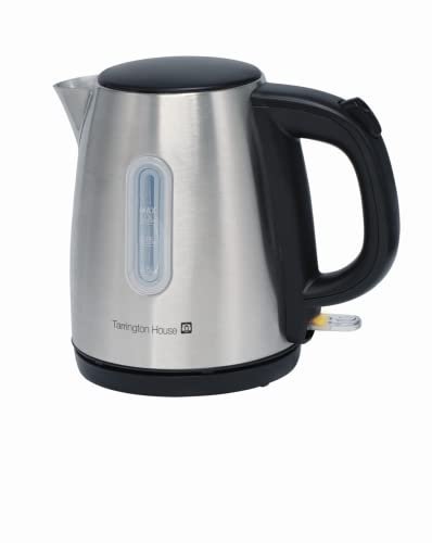 Tarrington House Wasserkocher 1018S, Edelstahl, 2200 W, silber/schwarz, 1 L
