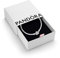 PANDORA Moments Women's Sterling Silver Sparkling Heart Clasp Cubic Zirconia Snake Chain Bracelet for Charms, Size 20, With Gift Box
