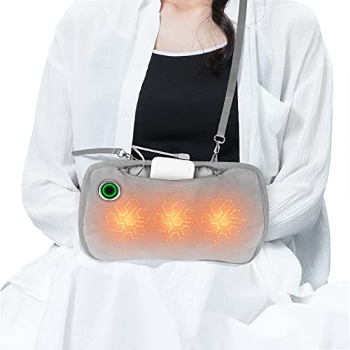 Beheizbare Handschuhe mit sicherem weichem Plüsch und 3 Wärmeeinstellungen, Elektrisch für Frauen, Camping Inklusive 10000mAh Powerbank