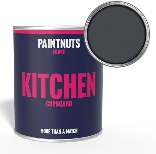 PaintNuts Kitchen Cupboard Paint - RAL-7024 - GRAPHITE GREY Satin 250ml Tin