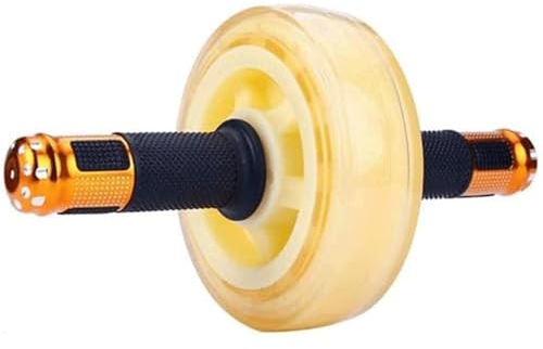 Bauchtrainer Gerät Hochwertiges Einzelrad mit zwei Lagern, leiser und transparenter multifunktionaler Bauchmuskeltrainer-Übungsrolle Bauchroller