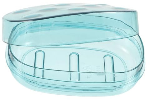 KONTONTY Japanese Design Soap Tin Box Lid Large Soap Storage Container Sturdy for Bathroom Soap Holder Household