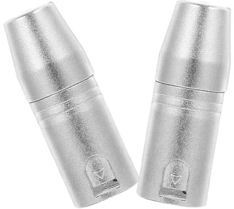 CHICAMPERA 2 pièces Adaptateur XLR Broches vers Femelle Connecteur Audio Polyvalent pour Microphones et Amplificateurs Transmission et Stable