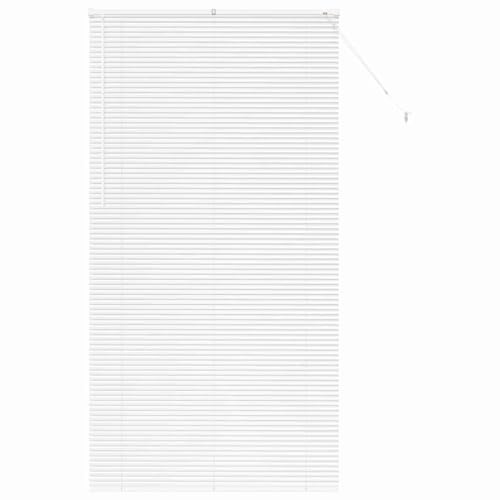 Gecheer Modern Venetian Blinds - Aluminium, White, Matte Finish, 110x220cm - Indoor Use Only Model42006024