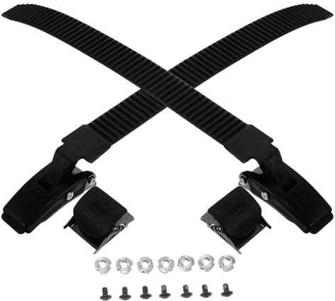 Cabilock Hebillas de Patín Reemplazables para Adultos, Correas de Hebilla Botón y Tornillos, Accesorio Compatible para Patines en Línea, Quad y Velocidad, Kit 2 Unidades para Fijación