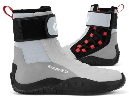 Gill Edge 2.0 4mm Neoprene Boots Lace Up High-Grip Sole (Quarry, 2.5/3.5)