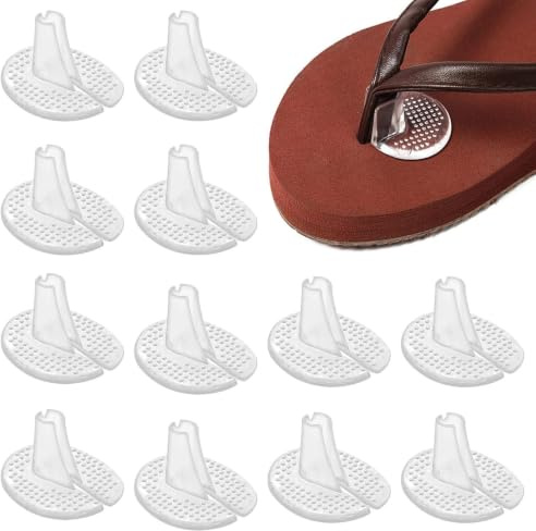 MEWTWEO 6 Pares Sandalias Almohadillas, Protectores Dedos Pies Silicona, Reutilizables Sandalia Silicona Transparente Almohadillas Separadoras De Dedos Para Chanclas Flip Flop y Sandalias