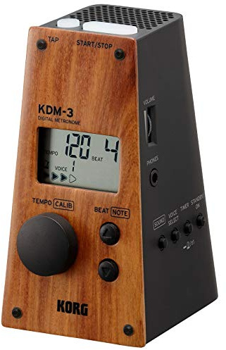 KORG - Digitales Metronom, in Pyramidenform Wood/Black