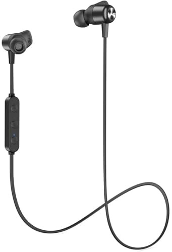 UXD Auricolari Bluetooth Sportivi, Cuffie Senza Fili con Microfono CVC 8.0, 20 Ore Autonomia, Impermeabili IPX7, Cuffir Sport, Design Leggero per Corsa, Palestra (Nero)
