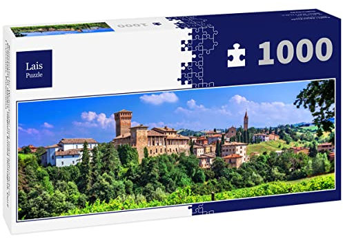 Lais Jigsaw Puzzle Romantic wine route with medieval castles in Italy. Region Emilia Romagna, village Levizzano, panorama 1000 pieces