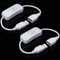 Greluma 2 Stk DC-USB-Kabel (Stecker auf Buchse) mit Ein-/Aus-Schalter – weiße Farbe, USB-Verlängerungs-Inline-Wippschalter für Fahrrekorder, LED-Schreibtischlampe, USB-Lüfter, LED-Streifen