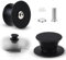 Molain 2 pomos universales de repuesto de silicona para tapa de olla, resistentes al calor, asas de sujeción, color negro, antideslizante, para ollas de cocción lenta, sartenes, tapas de utensilios de