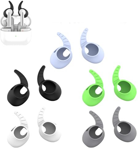5 Paires d'embouts pour écouteurs Embouts Souples antidérapants Couvre-Oreillettes en Silicone pour Le Sport pour Samsung Galaxy Buds3 Crochet d'oreille Anti-Bruit Capuchon d'embouts Auriculaires