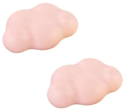 DSWZLQDXB 2pcs Boutons pour Chambre d'enfant Couleur mate Poignées D'armoire porcelaine Céramique Poignet Placard Mignon Tirage de Meubles pour Tiroir,Armoires,Cuisine,Forme de nuage (pink)