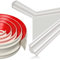 Poraceous 5M Moulure Auto Adhesive Moulure Plafond, 12 mm x 9 mm TPE Moulure Autocollante Flexible Bandes de Calfeutrage, Moulage Flexible en Triangles Auto-Adhésif pour Bords de Murs(Blanc)