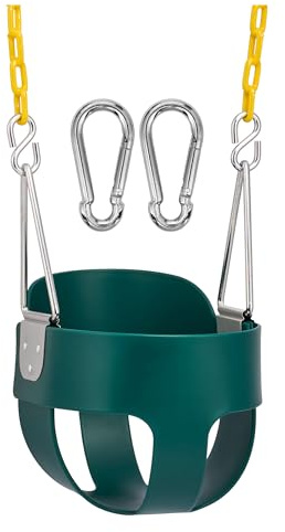 Sorbus Baby Swing, High-Back Full Bucket Toddler Swing with Coated Chains