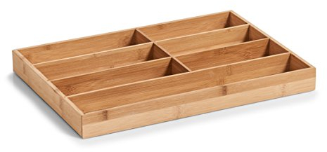 Zeller 25349 Besteckkasten, Bamboo, ca. 44 x 30,6 x 4,3 cm Natur