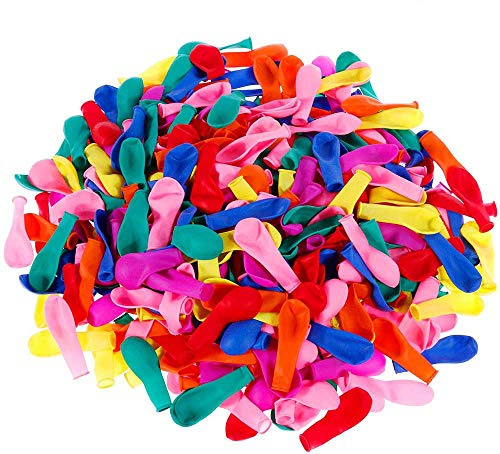 Faburo 1000pcs Multicoloured Water Balloons Colourful Water Bomb Balloon for Summer Fun Swimming Beach Pool Toy Perfect Party Bag Filler Easy to Fill