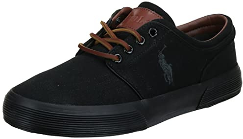 Polo Ralph Lauren Homme Faxon Low Basket, Noir, 41 EU